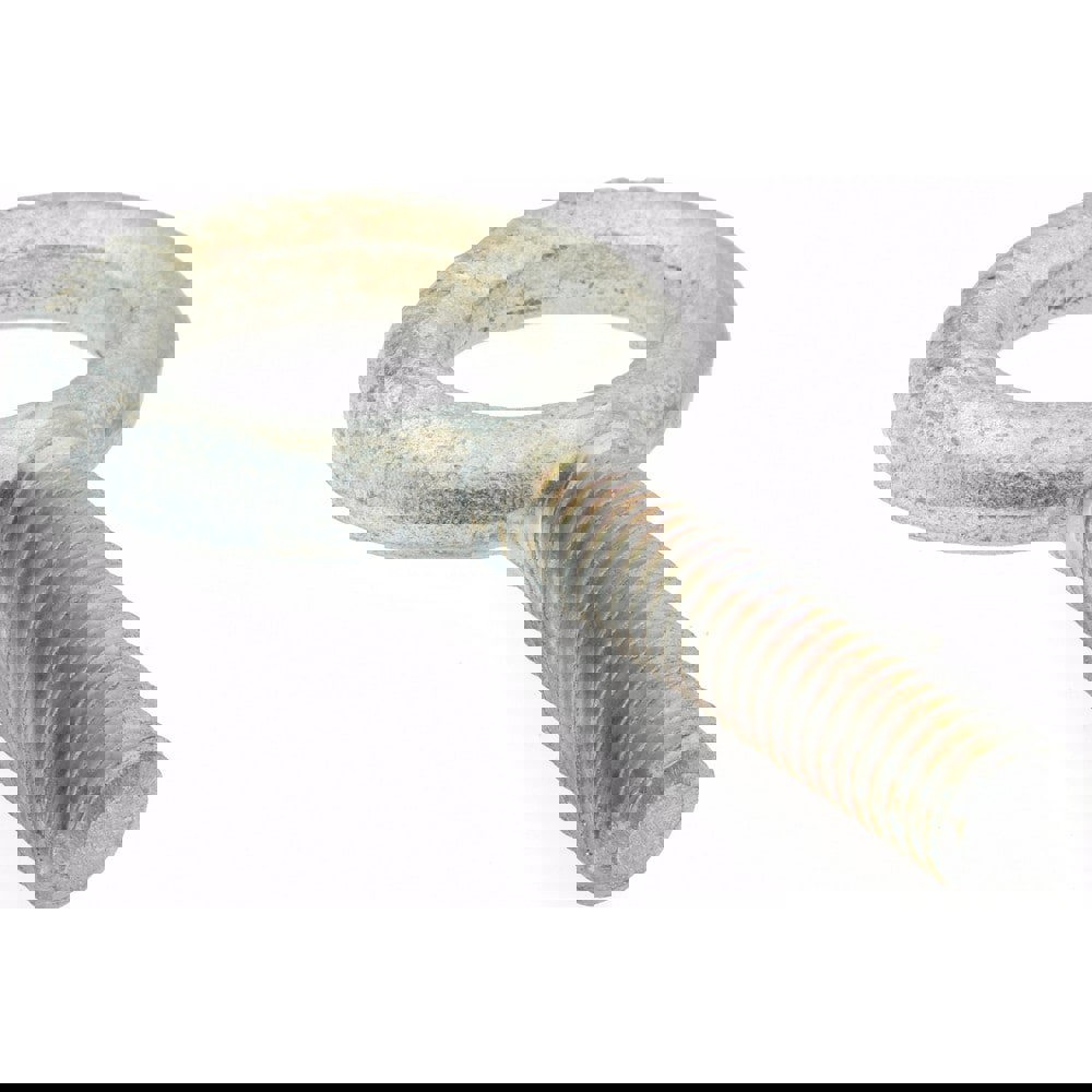 Fixed Lifting Eye Bolt: Without Shoulder, 2,000 lb Capacity, 7/16-14 Thread, Grade C-1035 Steel